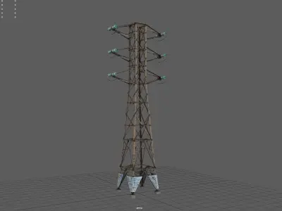 Power Line 3D model