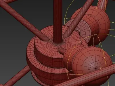 Aerial Chandelier 3D model
