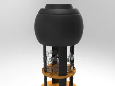 Plastic Stand Hair Gel 3D model