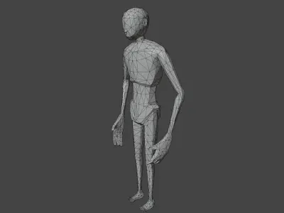 LowPoly SCP-096 Low-poly 3D model