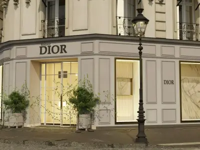 Dior  paris Low-poly 3D model