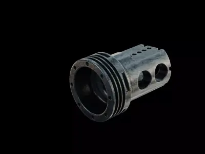 Muzzle brake industrial part  3D model