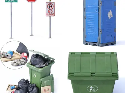 Street Props 3D model