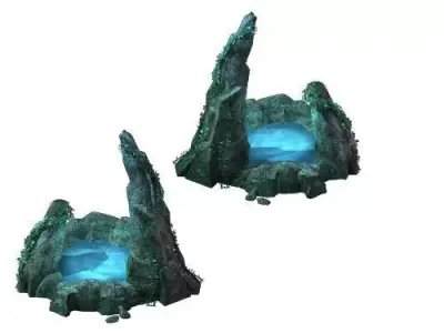 Game model - well springs wellhead 3D model