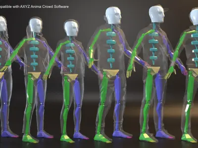  rigged People SixPack 001 