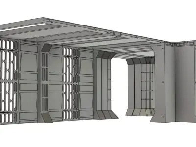 Venator Hallway Panels for One12 scale 3d printing stl files 3D print model