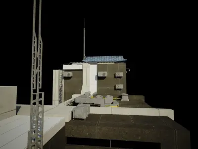 REALISTIC BUILDING  NEW SHANGHAI  HIGH POLY 3D model