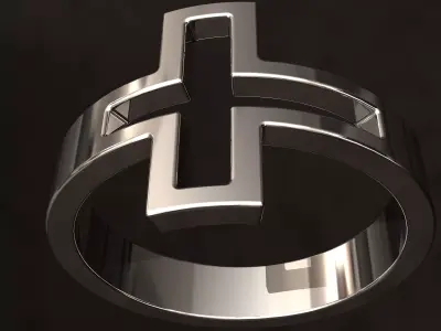 Cross Ring 3D print model