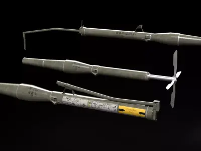 RPG-76 Komar Low-poly 3D model