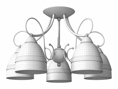 Ceiling chandelier A6192PL-5AB 3D model