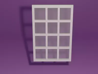 Window shelf Low-poly 3D model