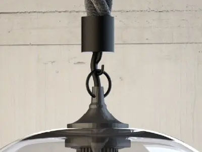Hanging lamp 5 Loft Design 3D model