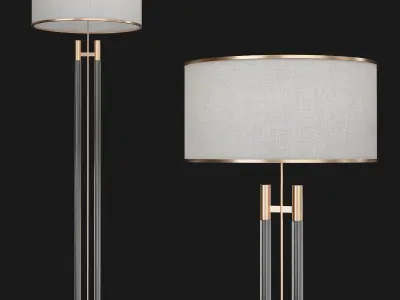 Floor Lamp low poly 3d models collection 15 pieces Low-poly 3D model