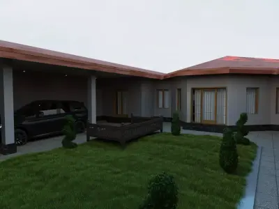 exterior home and models of it 3D model
