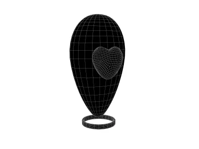Love Location Tag Icon v1 009 Low-poly 3D model