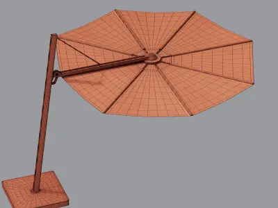 Versa Round Parasol by Umbrosa 3D model