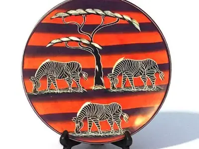 African Decorative Plate 3D model