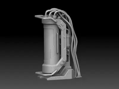 Sci Fi Container Printable 3D print model