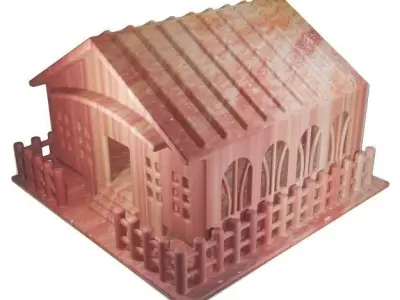 Spectacular Cartoon House Low-poly 3D model