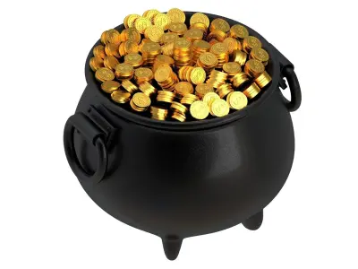Pot of Gold 02 3D model