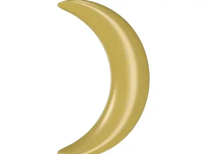 Stars - Sun - Moon Low-poly 3D model