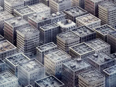 CGAxis Cityscape 3D Model Pack