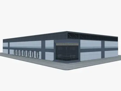 Warehouse Logistic 8 interior and exterior 3D model