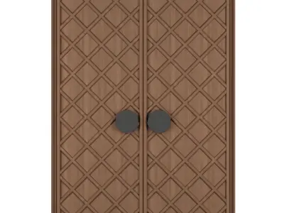 Entrance door set229 3D model