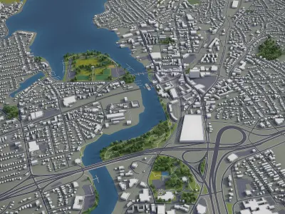 Norwalk  Low-poly 3D model