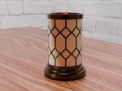 Bronze Lantern Tabletop Wax Warmer Free low-poly 3D model