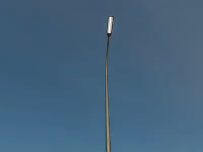 Street Light 11 version 13 6m with pole 1 Low-poly 3D model