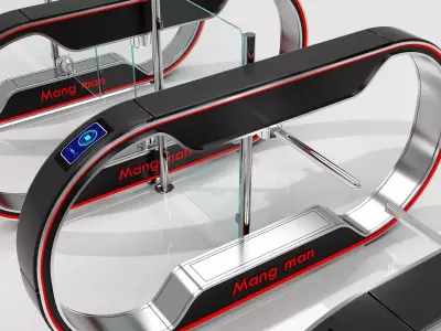 Automatic Turnstiles Gate 3D model