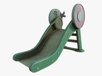 Kid Slide Playing Equipment For Children 3D model