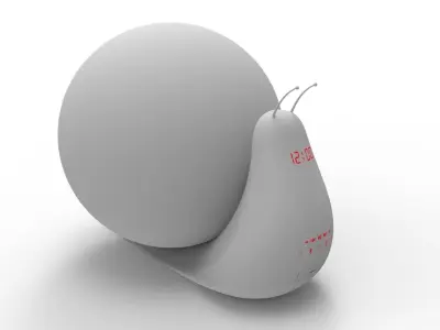 Creative snail table lamp 3D model