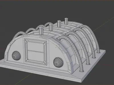 SCI-FI INDSUTRIAL POWER CORE 3D model