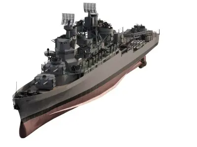 WW2 US NAVY DESTROYER 3D model by stationary94
