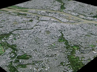 Nantes - France 3D model