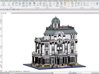 Castle House - revit file 3D model 3D model