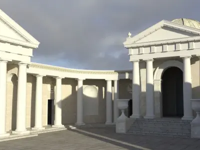 Tuscan Doric Temple 3D model