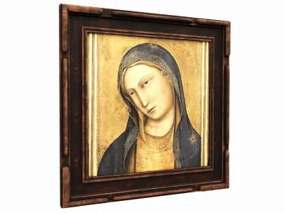 picture medieval Low-poly 3D model