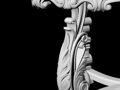 antique cool table 3D model