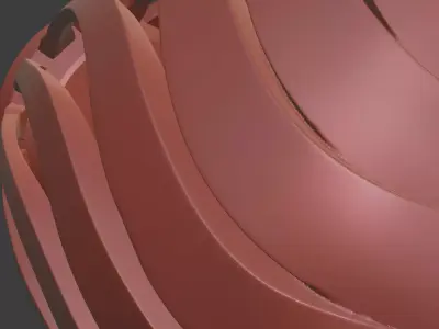 Modern Spiral Lamp 3D print model