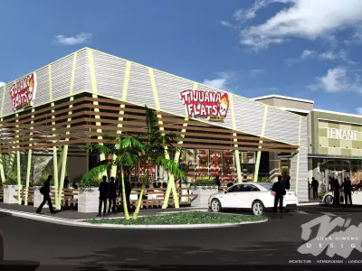 Generic Fast-Food double box out parcel 3D model