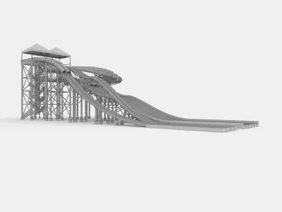 Waterpark Slide 14 3D model