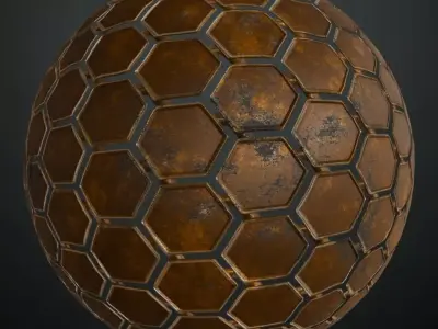 Rusty Metal Plate Transparent Industrial PBR Seamless Texture