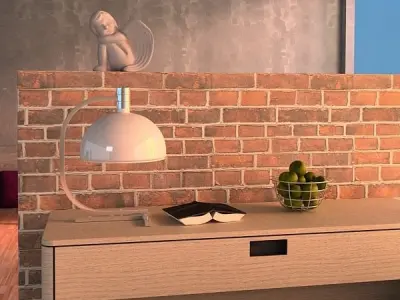 Modern Table Lamp 01 AS1C 3D model