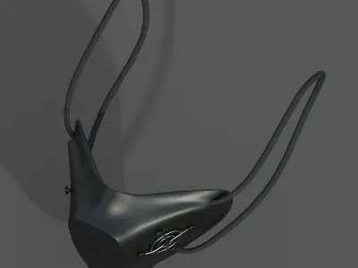 Gas mask respirator military combat 3d model  Low-poly 3D model