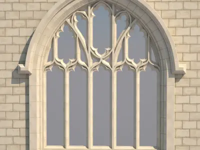 Gothic Window Type 2 model 3D model