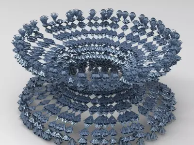 Sci fi swarm cave 4  3D model