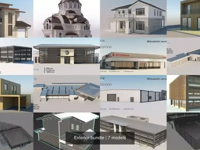 Exterior bundle 3D Model Pack
